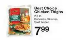 Price Chopper Best Choice Chicken Thighs offer