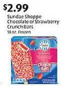 Aldi Sundae Shoppe Chocolate Or Strawberry Crunch Bars offer
