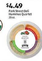 Aldi Park Street Deli Hummus Quartet offer