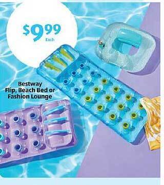 Aldi Bestway Flip Beach Bed Or Fashion Lounge offer