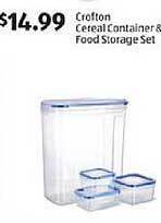 Aldi Crofton Cereal Container & Food Storage Set offer