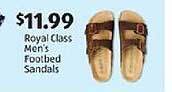Aldi Royal Class Men's Footbed Sandals offer