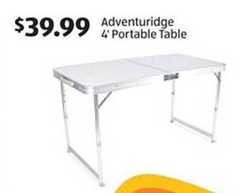 Aldi Adventuridge 4' Portable Table offer