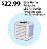 Aldi Easy Home Portable Led Air Cooler offer