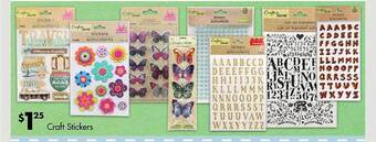 Dollar Tree Craft Stickers offer
