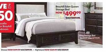 Big Lots Broyhill Eden Queen Storage Bed offer