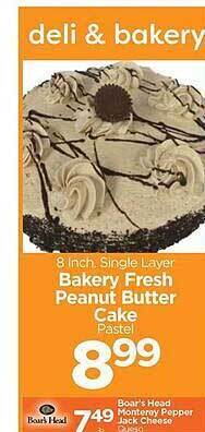 Edwards Food Giant Bakery Fresh Peanut Butter Cake offer