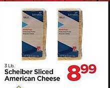 Edwards Food Giant Scheiber Sliced American Cheese offer