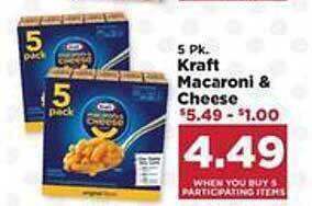 IGA Kraft Macaroni & Cheese offer