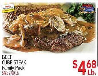 Ingles Markets Beef Cube Steak offer