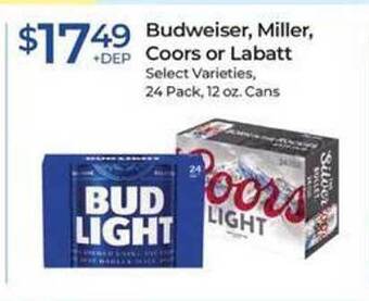 Rite Aid Budweiser, Miller, Coors Or Labatt offer