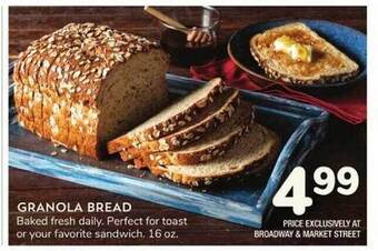 Albertsons Granola Bread offer