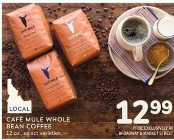 Albertsons Café Mule Whole Bean Coffee offer