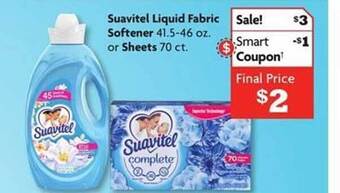 Family Dollar Suavitel Liquid Fabric Softener Or Sheets offer