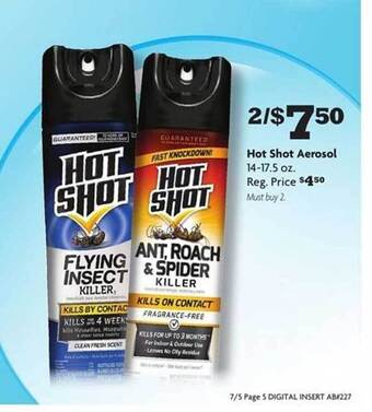 Family Dollar Hot Shot Aerosol offer