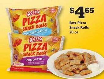 Family Dollar Eatz Pizza Snack Rolls offer