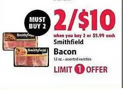 Festival Foods Smithfield Bacon Assorted Variéties offer