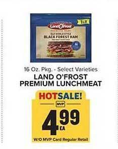 Food Lion Land O'frost Premium Lunchmeat offer