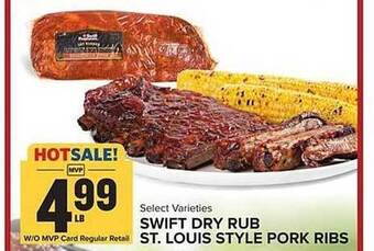 Food Lion Swift Dry Rub St. Louis Style Pork Ribs offer
