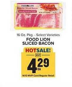 Food Lion Food Lion Sliced Bacon offer