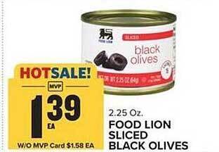 Food Lion Food Lion Sliced Black Olives offer