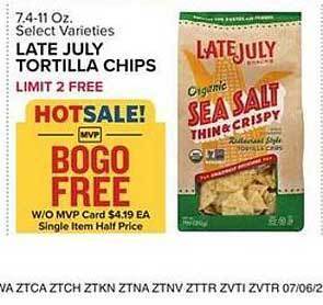 Food Lion Late July Tortilla Chips offer