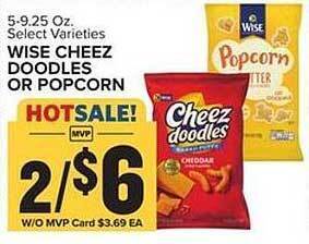 Food Lion Wise Cheez Doodles Or Popcorn offer