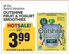 Food Lion Outshine Fruit & Yogurt Smoothies offer