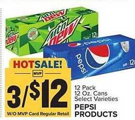 Food Lion Pepsi Products offer