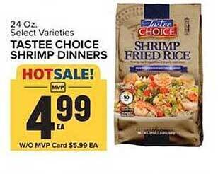 Food Lion Tastee Choice Shrimp Dinners offer