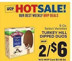 Food Lion Turkey Hill Dipped Duos offer