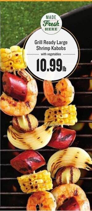 Lowes Foods Grill Ready Large Shrimp Kabobs offer