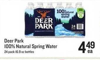Lowes Foods Deer Park 100% Natural Spring Water offer
