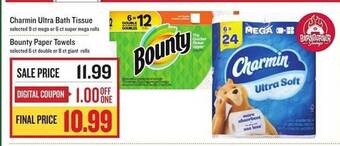 Lowes Foods Charmin Ultra Bath Tissue Or Bounty Paper Towels offer