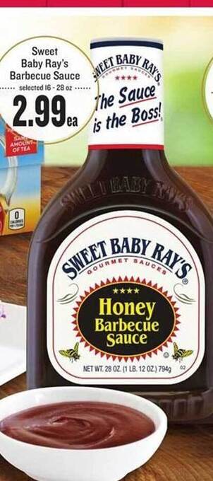 Lowes Foods Sweet Baby Ray's Barbecue Sauce offer