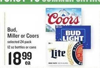 Lowes Foods Bud Miller Or Coors offer