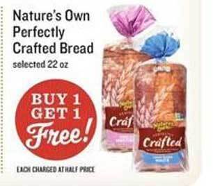 Lowes Foods Nature's Own Perfectly Crafted Bread offer