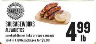 Lowes Foods Sausage Works All Varieties offer