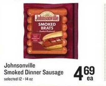 Lowes Foods Johnsonville Smoked Dinner Sausage offer