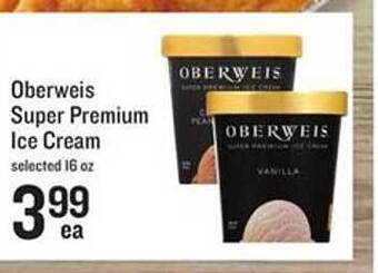 Lowes Foods Oberweis Super Premium Ice Cream offer