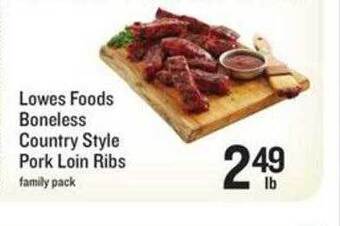 Lowes Foods Lowes Foods Boneless Country Style Pork Loin Ribs offer