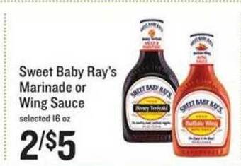 Lowes Foods Sweet Baby Ray's Marinade Or Wing Sauce offer