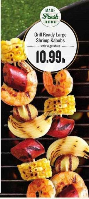 Lowes Foods Grill Ready Large Shrimp Kabobs offer