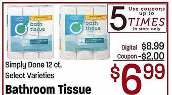 Maceys Simply Done Bathroom Tissue offer