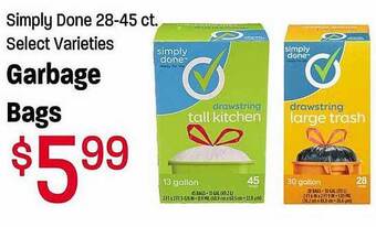Maceys Simply Done Garbage Bags offer