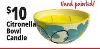 Ocean State Job Lot Citronella Bowl Candle offer
