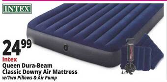 Ocean State Job Lot Intex Queen Dura-beam Classic Downy Air Mattress offer