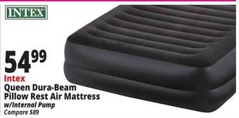 Ocean State Job Lot Intex Queen Dura-beam Pillow Rest Air Mattress offer