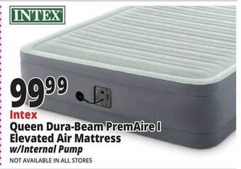 Ocean State Job Lot Intex Queen Dura-beam Premaire I Elevated Air Mattress offer