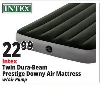 Ocean State Job Lot Intex Twin Dura-beam Prestige Downy Air Mattress offer